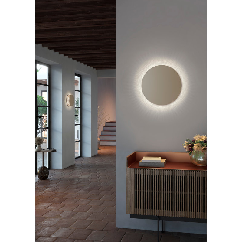 Helios Aluminium LED Flush Mounted Sconce