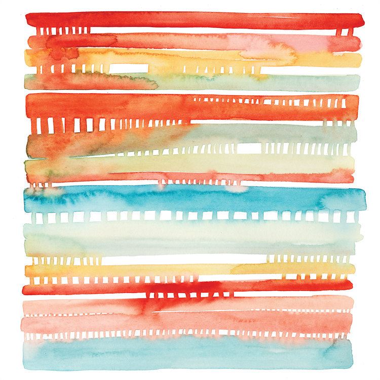 « connected lines i », reproduction d’art sur toile, H 18 po x l 18 po x P 1,5 po, Toile avec cadre noir, Pas de tapis