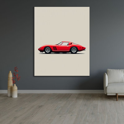  Deificus, Emiliano Gallery Wrapped Canvas Art Titled: 1962 Ferrari 250 Gto.png