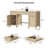 Boho Rattan 3-Drawer Storage Desk With 2 Cabinets And Adjustable Shelves-1040563641-1052850229