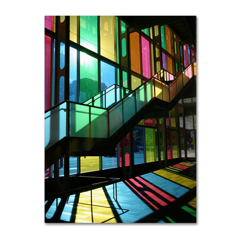 « montréal color » par pierre leclerc,, reproduction de photo sur toile tendue encadrée, H 19 po x l 14 po x P 2 po