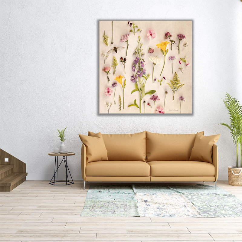 Cottage Flora I - reproduction d'art sur toile, H 12 po x l 12 po