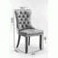 Chaise de salle à manger rembourrée en velours moderne avec anneau à tirer (ensemble de 2)-1415673409-1460188291