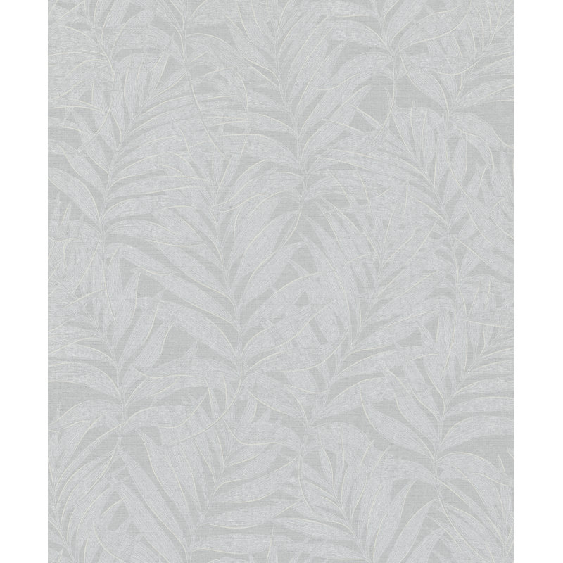 Zetzaf 10.05m x 53cm Glitter Wallpaper Roll, Grey/White/Cream