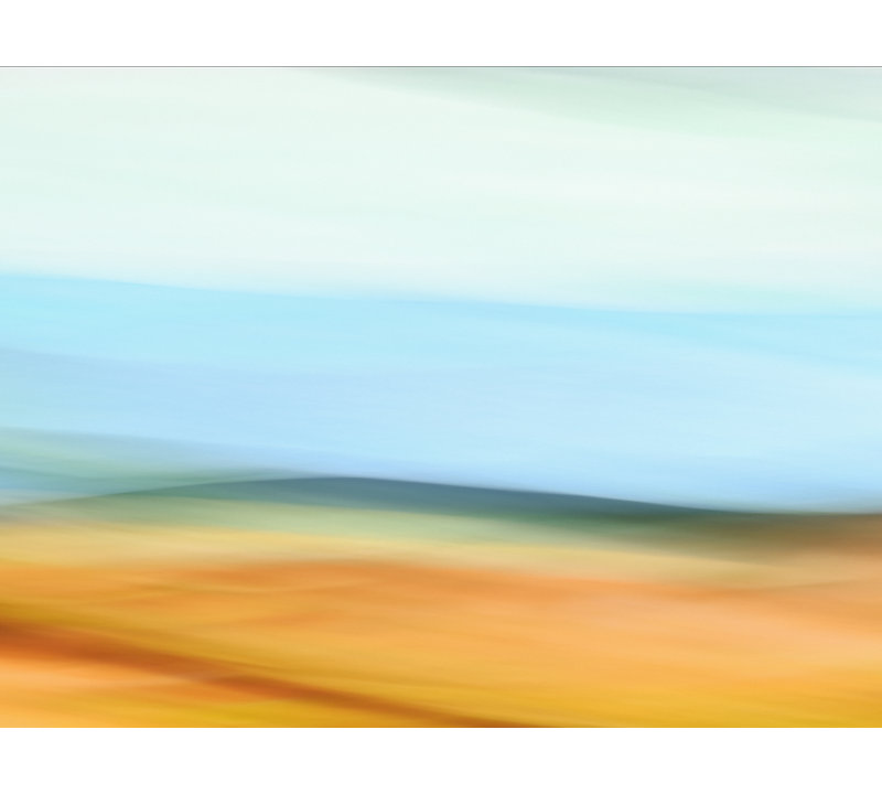 Paysage déplacé par Rica Belna - Peinture, Toile tendue, H 18 po x l 24 po