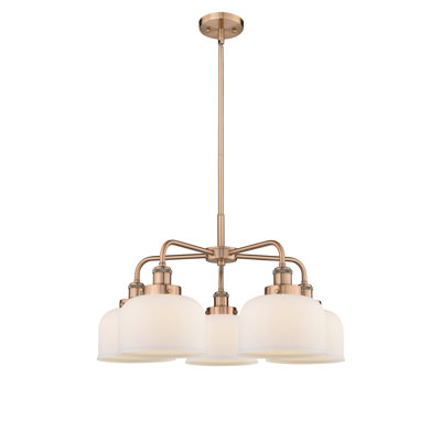 Bejtullah 5 - Light Glass Dimmable Bell Chandelier