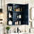 Rangement mural bleu
