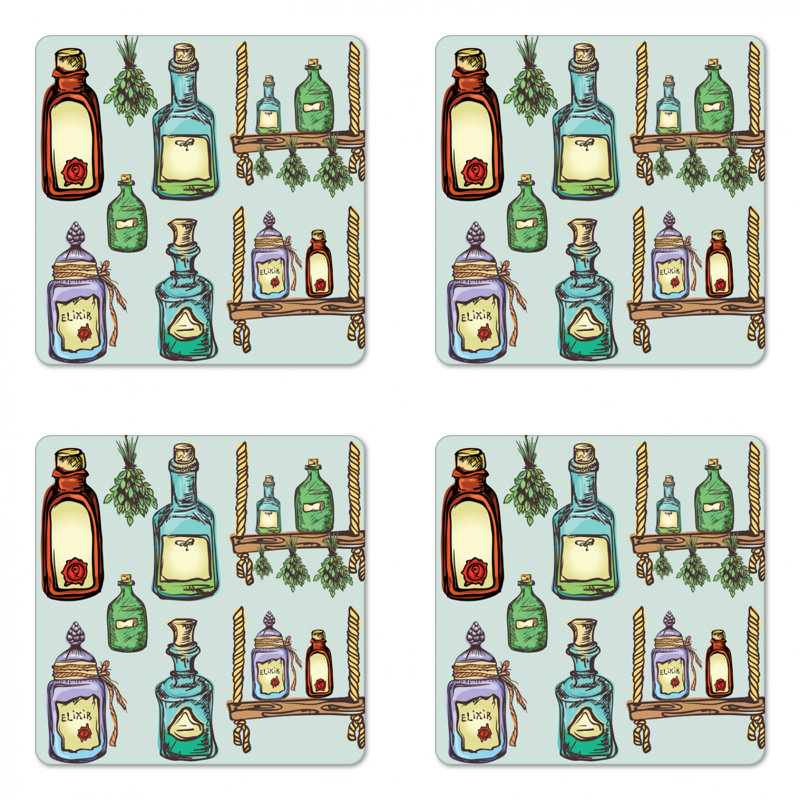 Square 4 Piece Coaster Set