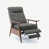 Tissu gris anthracite