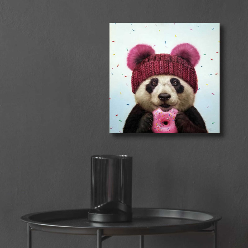 «First Bite» par Lucia Heffernan, art mural en verre acrylique, H 12 po x l 12 po x P 0,13 po