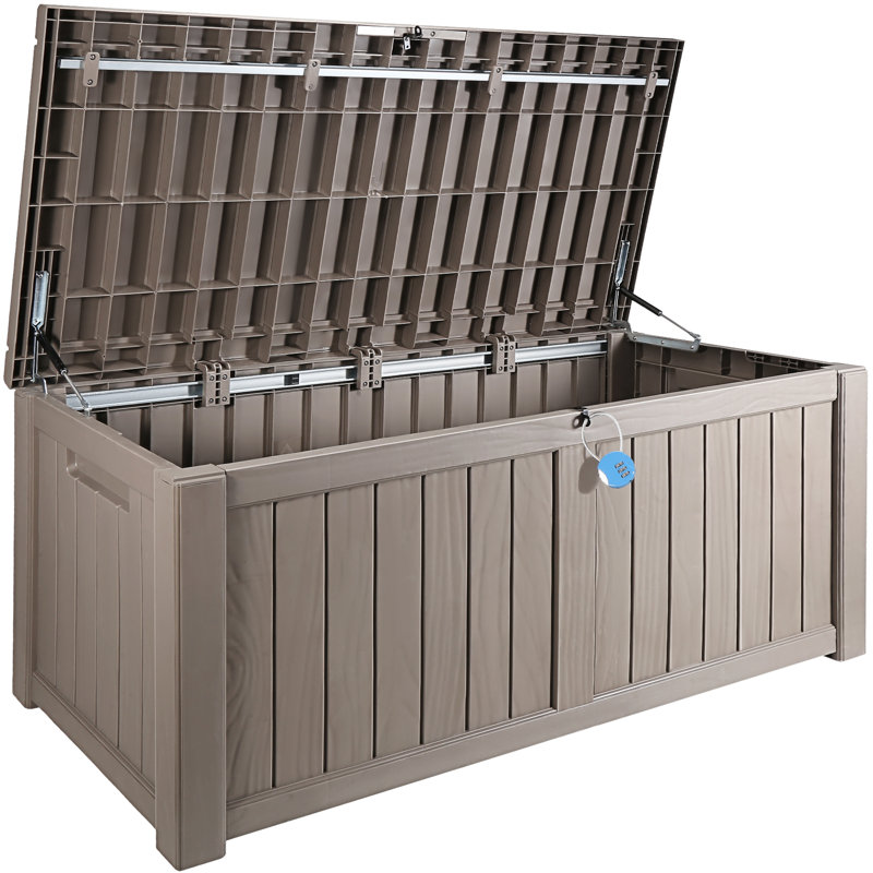Boîte de rangement pour l'extérieur avec coffre en aluminium