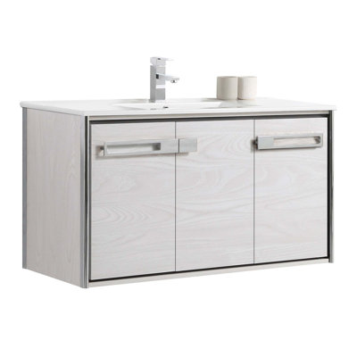 42'' Single Bathroom Vanity with Vitreous China Top