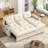 81" Sleeper Sofa Bed with Pull Out Couch & Reversible Storage Chaise, Convertible Sectional Sofa Bed with 5-Level Adjustable Backrest & USB Ports, Cloud Comfy Chenille Couch for Small Space Living Room-96155925