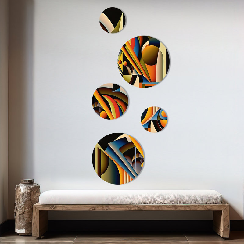 Abstract Wall Decor on Metal