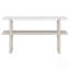 Console étroite avec plateau en marbre, table de hall d'entrée rétro avec tablette ouverte pour le couloir et le salon-2032026076