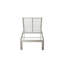 Ensemble de chaises longues inclinables d'extérieur 76 po 8 pièces Aynura - 4 chaises longues en aluminium avec 4 tables d'appoint assorties, 5 positions réglables et roues cachées - Blanc brossé-1854776435