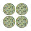 Color Pop Andre Vegan Leather Round Coasters-359263280