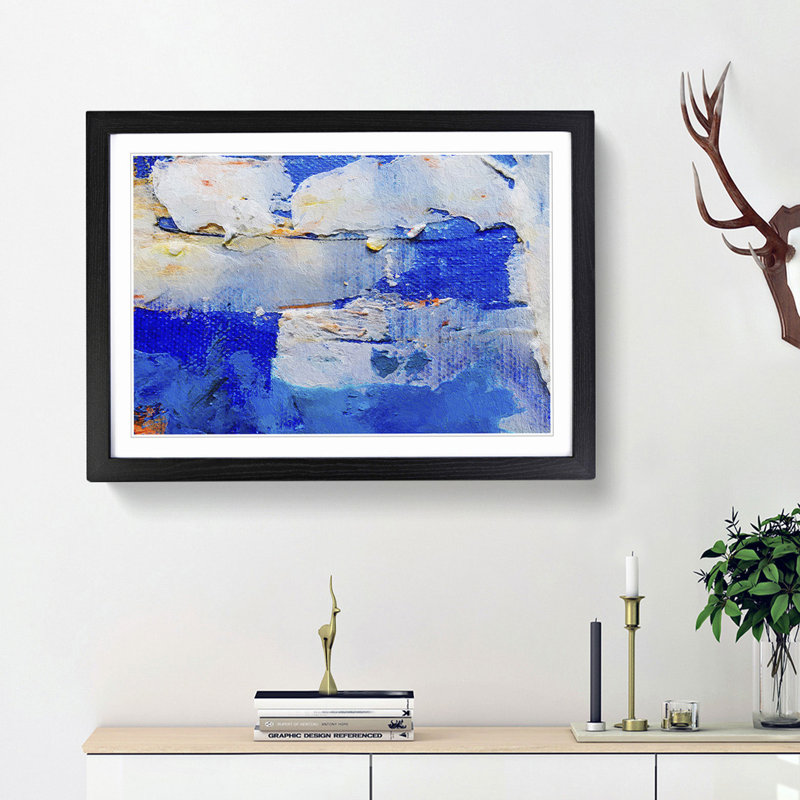 Abstract Vol.18 by S.Johnson - Framed Print, 33cm H x 45cm W x 2cm D, Black Framed