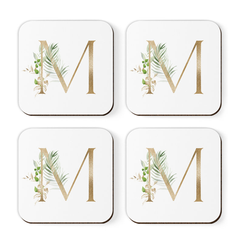 Sous-verre à monogramme Exotic, M