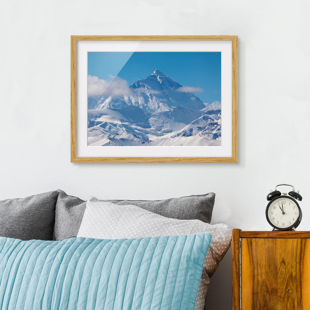 Gerahmtes Poster Mount Everest