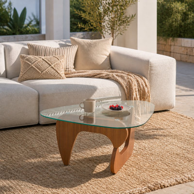 Table basse de style campagnard Mid-Century