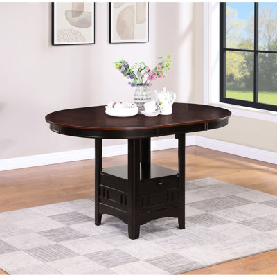 Chestnut Finish Table, Extension Option, Elegant Structure, Natural Wood Grain Appeal, 4 - Person Dining Medium Brown, Classic And Contemporary Fusion, Room Usage