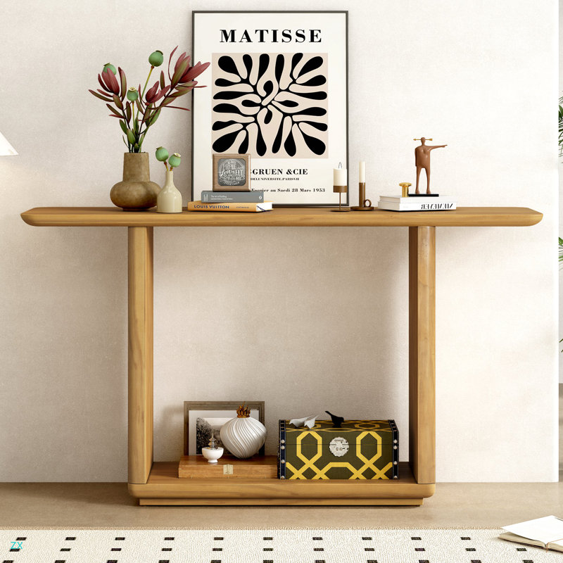 Console Mirod Elegant Minimalist, Brun