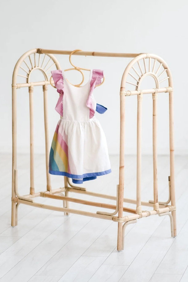 Ellie & Becks Rattan Childrens Hangers Set of 3