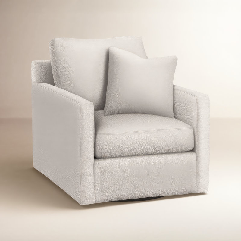Bel-Air Upholstered Armchair, White Textured Performance; 0865-91