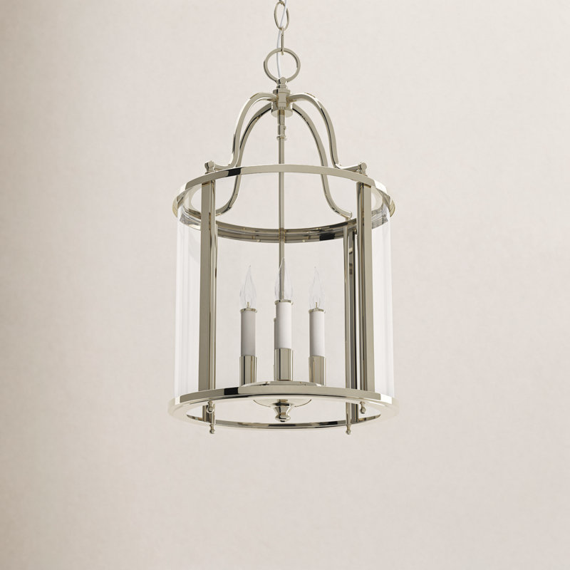 Tide 4 - Light Dimmable Lantern Chandelier, Polished Nickel