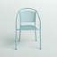 Fauteuil de patio en acier à dossier courbé Chanea-24678820
