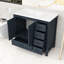 Ensemble de meuble-lavabo 36 po avec lavabo en céramique, 2 portes à fermeture douce et 5 tiroirs-1477103317