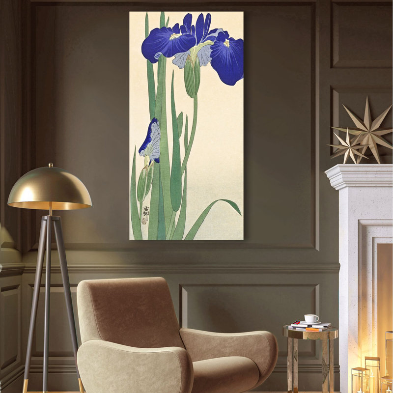 Irises by Ohara Koson - Wrapped Canvas Print, 70cm H x 35cm W x 4cm D