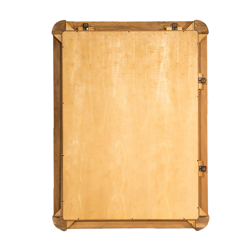 Acton Wood Flat Wall Mirror, Natural Oiled