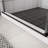 Bathroom Sliding Shower Enclosure, 5/16" Tempered Glass, Matted Black, User- Glass Door - Matte Excellent Property-121157565