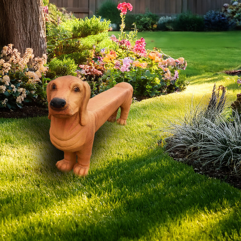 Banc de jardin en plastique Seawright Dog, H 26 po x l 59 po x P 9 po