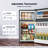Simzlife 3.2 Cubic Feet Small Fridge Convertible Mini Fridge with Freezer By Simzlife, Silver-95924574