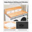 Washer Dryer Countertop with Shelf, 54 x 27.5 in Wooden Washer and Dryer Topper with 2 Drawers & 2 Hooks, Laundry Machine Topper for Laundry Closet Pantry Counter Organization and Storage, Black-107800538