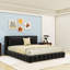 Lit plateforme tapissier avec 2 coussins-393165508-393165505