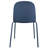Gustawa Dining Chairs - Modern Stackable Plastic Chairs with Iron Legs & Padded Cushion - Set of 4 Kitchen & Dining Room Chairs, Blue-7411805