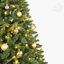 Arbre de Noël artificiel 7,5 pi pré-éclairé: 550 lumières à DEL blanc chaud, 1350 pointes en PVC et aiguille dure, conception à branches articulées, support en métal robuste, apparence réaliste-1251960108
