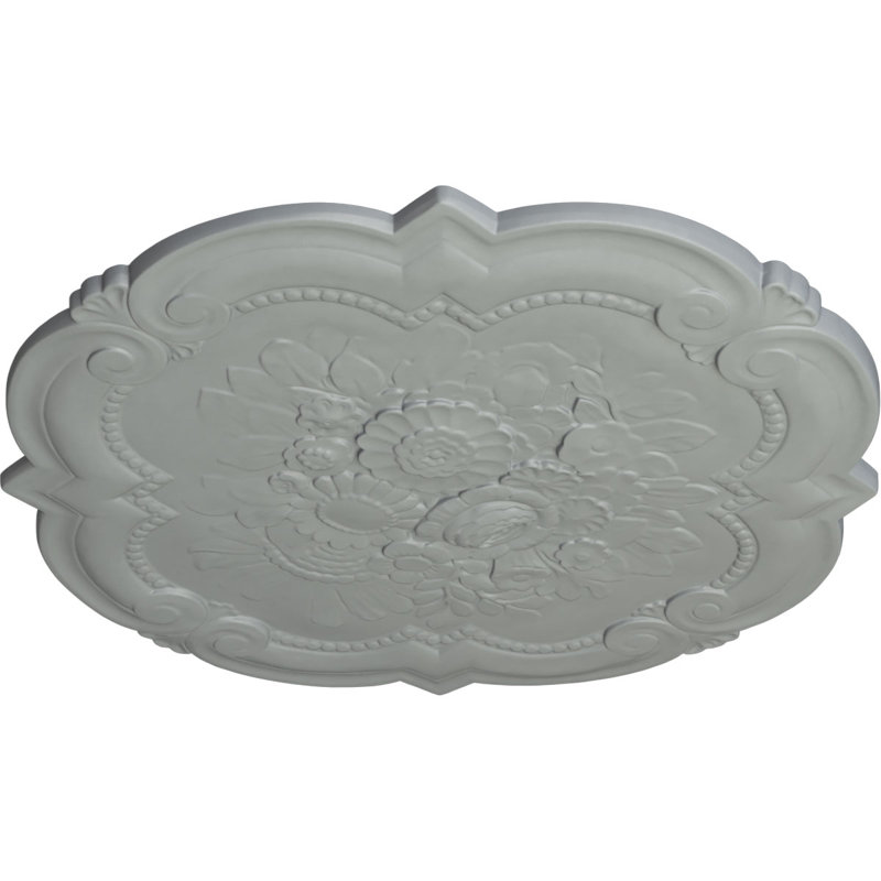 Victorian Elegance 24'' Primed Urethane Ceiling Medallion