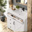 Meuble-lavabo et évier de style maison de ferme en pouces, meubles-lavabos en panneau de fibres à densité moyenne blancs