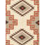 Geometric Area Rug in Ivory