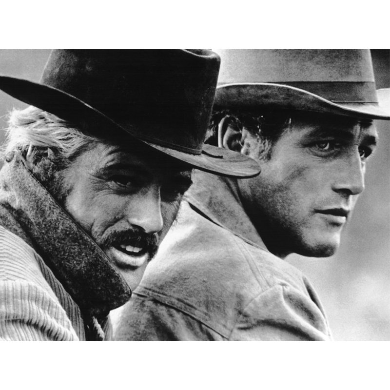 Robert Redford et Paul Newman, H 14 po x l 18 po