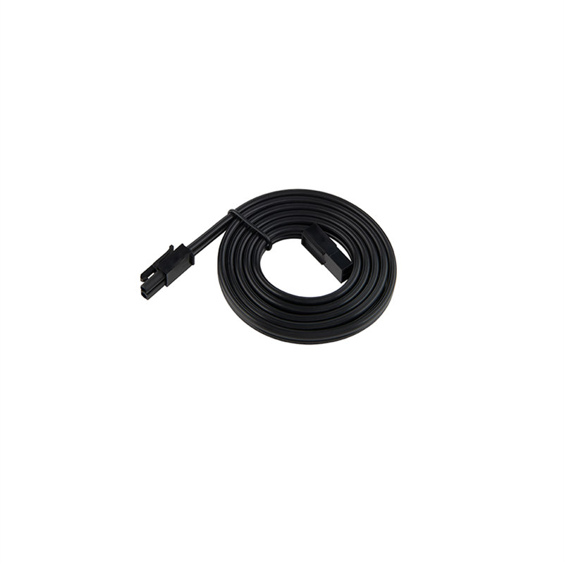 Black 12-inch Line Voltage Interconnect Cable