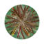 Pheasant Feathers Vegan Leather Round Pebble Placemat-1246054990