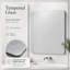  Miroir de salle de bain mural moderne sans cadre en verre anti-buée et imperméable pour la salle de bain