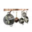 Rolled End Bar Handcrafted Wall Bracket Pot Rack