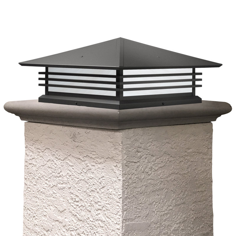 Luminaire suspendu à 2 lumières Abston, H 8 po x l 18 po x P 18 po, Blanc vaporeux, Noir texturé